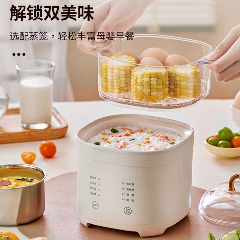 煮蛋蒸蛋器自动断电小型家用电火锅煮粥迷你多功能锅宿舍早餐跨境图4