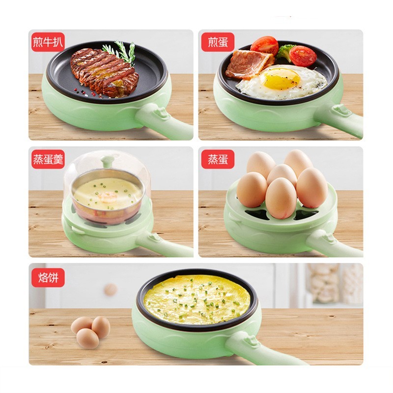 家用电煎锅小型插电煎蛋器蒸蛋煮蛋器自动断电小煎饼锅宿舍早餐机图3