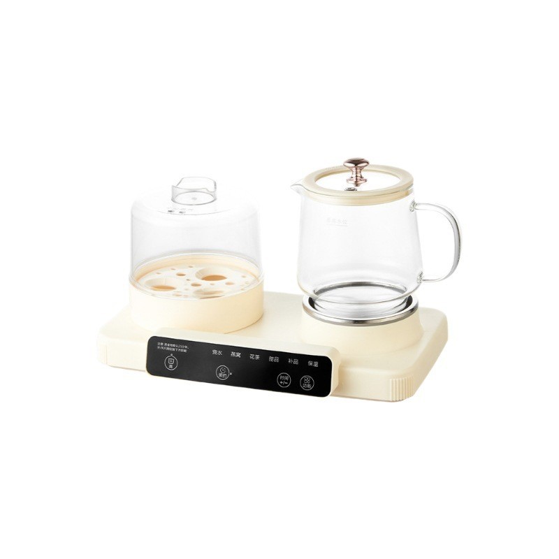 煮茶壶养生壶炖煮一体家用多功能恒温烧水壶办公室玻璃壶身花茶器图5