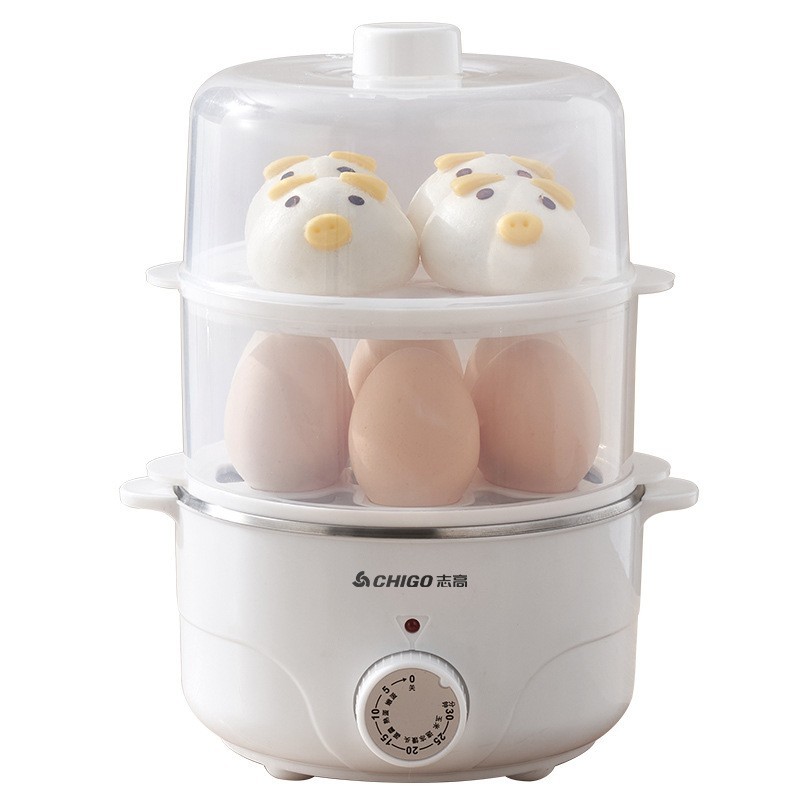 蒸蛋器多功能煮蛋器家用自动断电定时双层小型2025新款早餐机图4