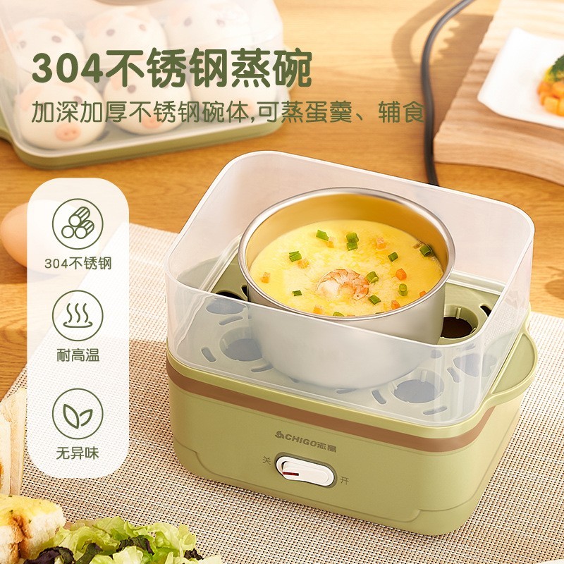 煮蛋器蒸蛋器自动断电家用小型多功能迷你早餐煮鸡蛋宿舍神器图2