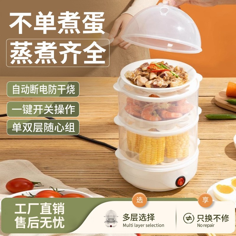 煮蛋器蒸蛋器自动断电家用小型1人多功能蒸蛋羹煮鸡蛋机早餐神器图4