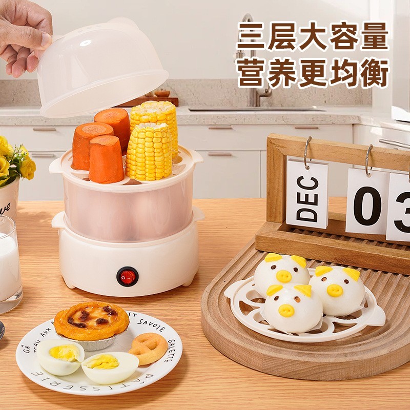 煮蛋器蒸蛋器多功能蒸蛋自动断电家用小型羹煮鸡蛋机早餐神器图4