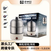 跨境新款蒸蛋器防干烧断电煮蛋器家用学生宿舍可煎可蒸早餐神器