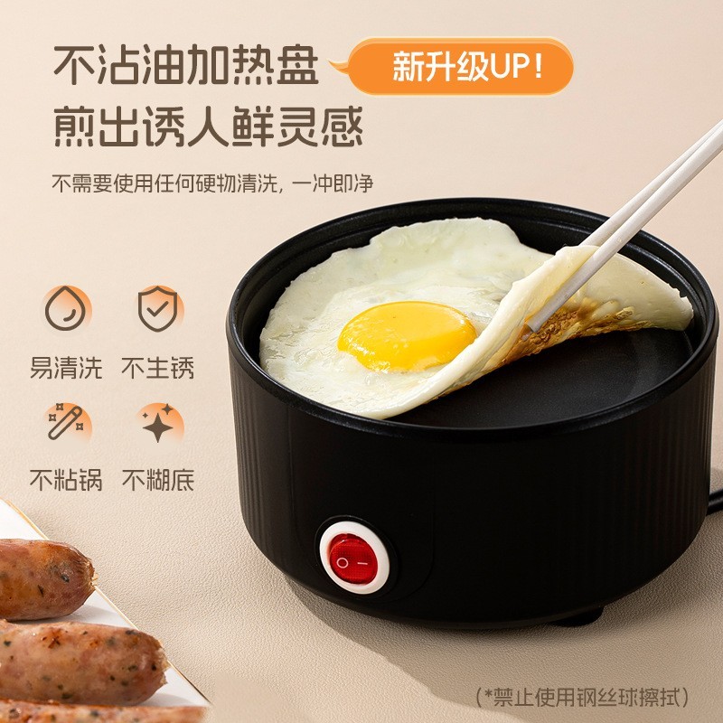 跨境新款双层蒸蛋器防干烧断电煮蛋器家用学生宿舍可煎可蒸早餐器图3