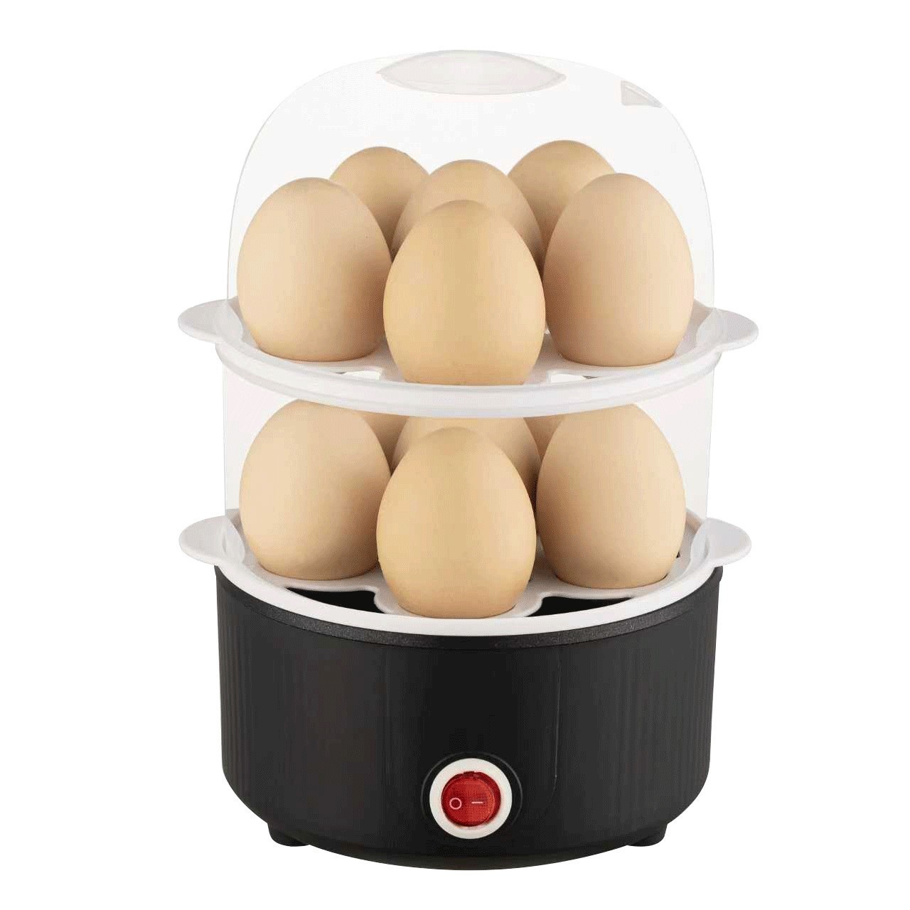 跨境新款双层蒸蛋器防干烧断电煮蛋器家用学生宿舍可煎可蒸早餐器图4