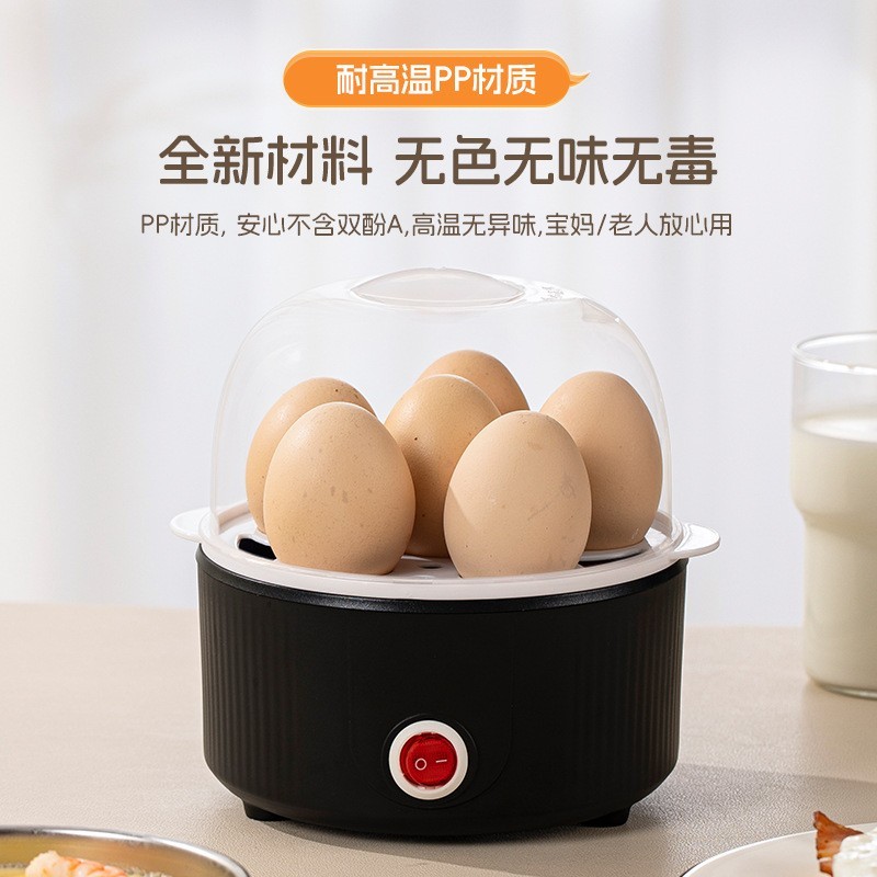 跨境新款双层蒸蛋器防干烧断电煮蛋器家用学生宿舍可煎可蒸早餐器图2