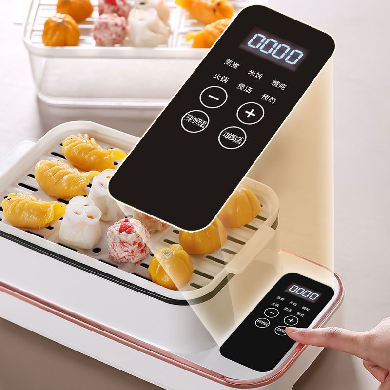 家用多功能大容量电蒸火锅电蒸双层智能预约电蒸锅图4