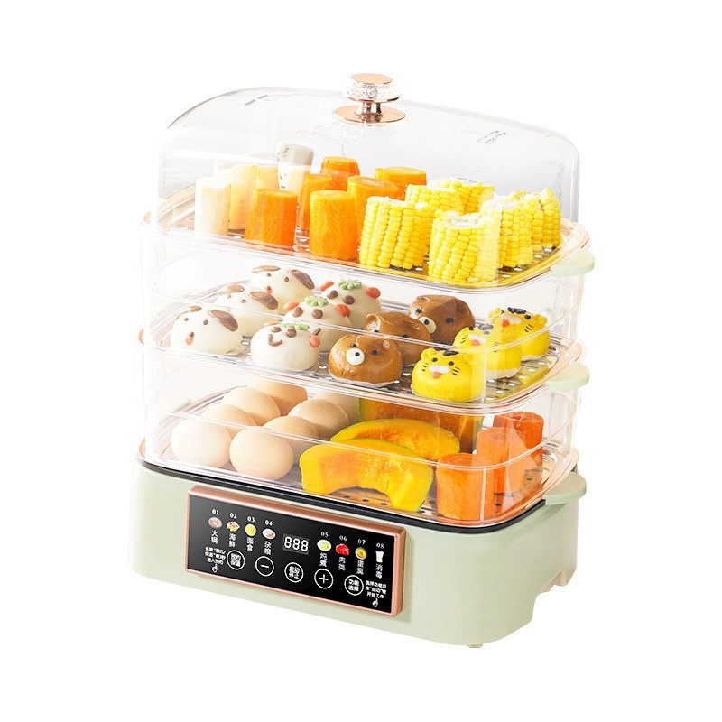 新款大容量电蒸锅家用多功能炖蒸煮一体锅全自动电火锅早餐机蒸笼图4
