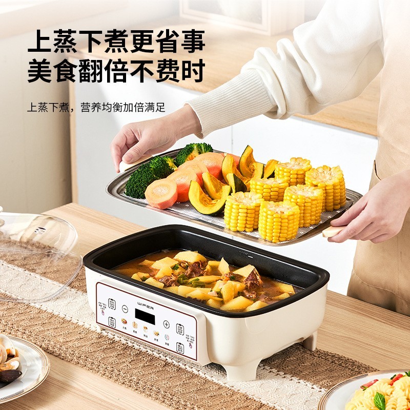 电蒸锅家用早餐多功能四层大容量蒸汽锅自动断电蒸箱电蒸锅图3