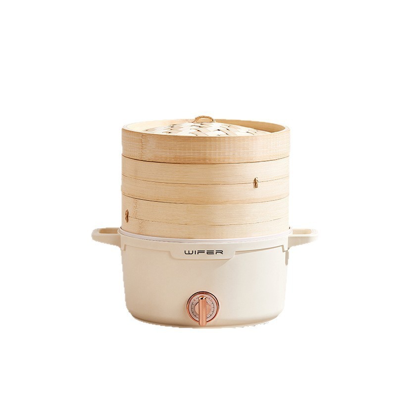 2025年新款竹笼电蒸锅多功能家用三层早餐机蒸包子馒头火锅礼品图5