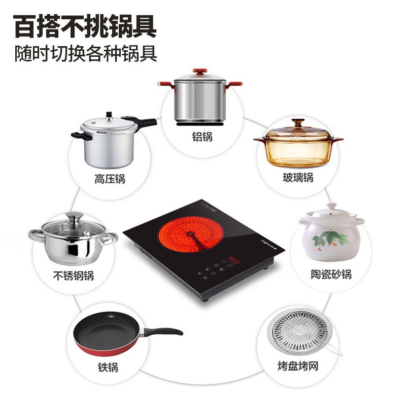 电陶炉电磁炉横放台嵌两用家用触控3000W外贸定制图2