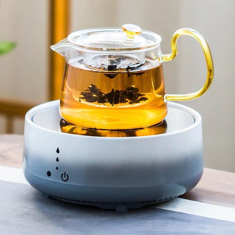 电陶炉 巧茗家用小型触屏式玻璃壶煮茶器茶壶电陶炉图2