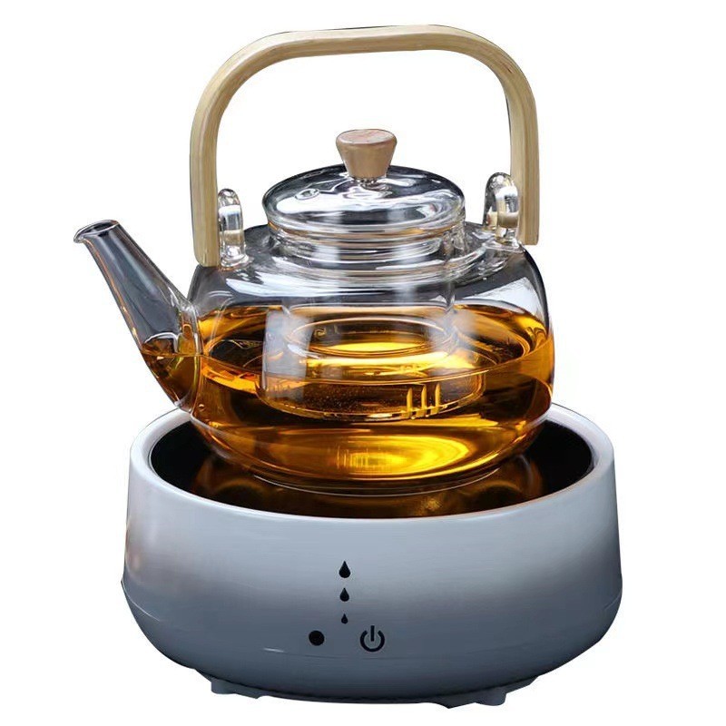 电陶炉 巧茗家用小型触屏式玻璃壶煮茶器茶壶电陶炉图5