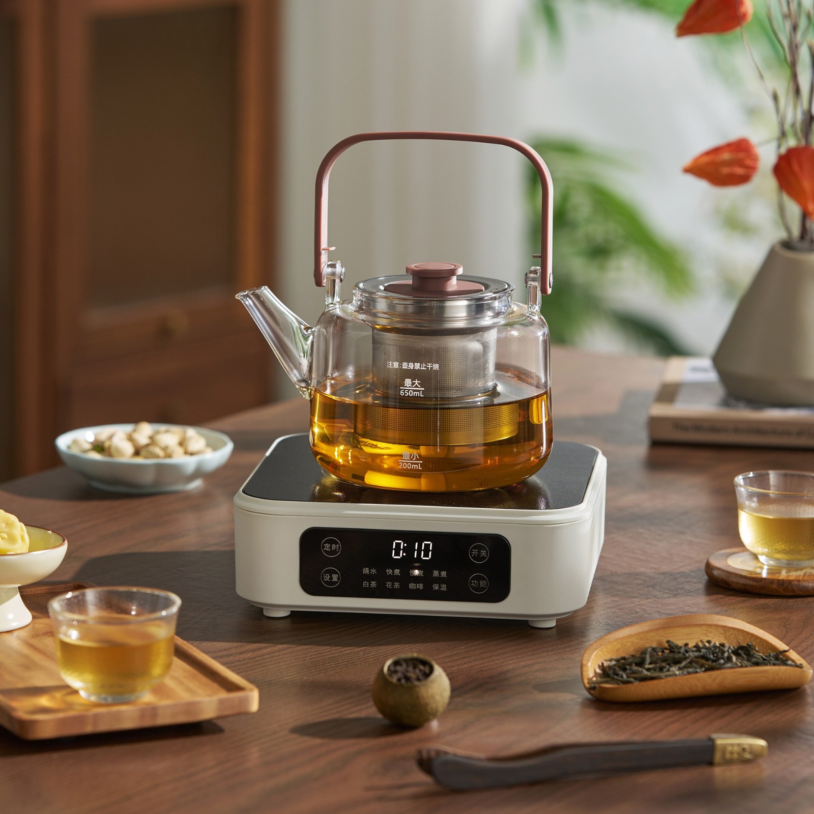 电陶炉加热底座家用新型高端锅煮茶器套装煮茶壶高品质电陶炉图4