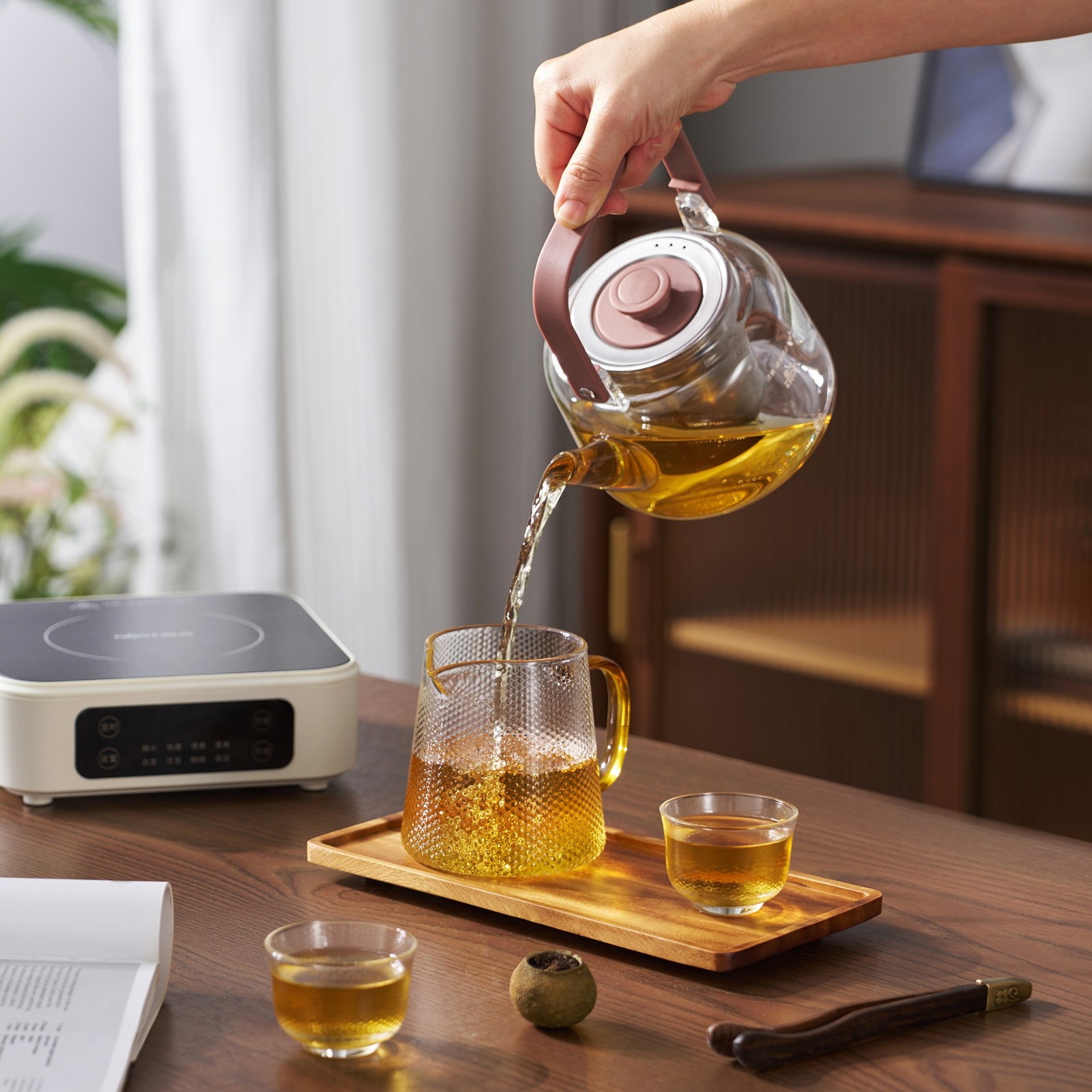 电陶炉加热底座家用新型高端锅煮茶器套装煮茶壶高品质电陶炉图3