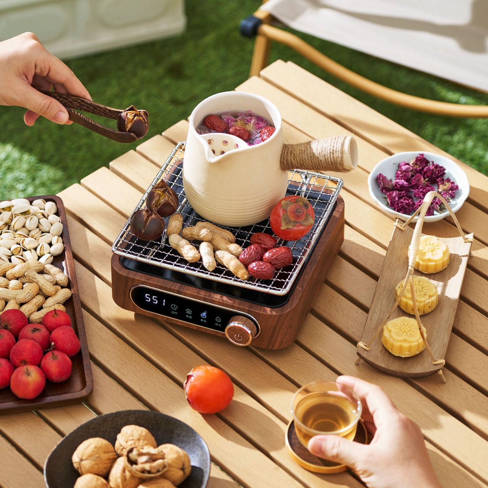 电陶炉加热底座新型家用高端锅煮茶器套装高品质电陶炉煮茶壶图3