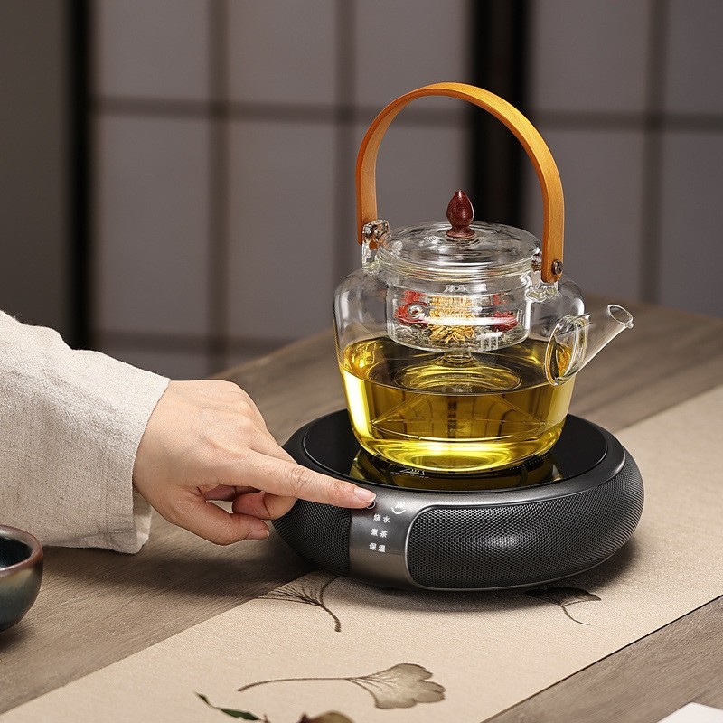蒸汽煮茶器玻璃家用黑茶蒸茶器小型全自动养生茶壶电热煮茶炉图2