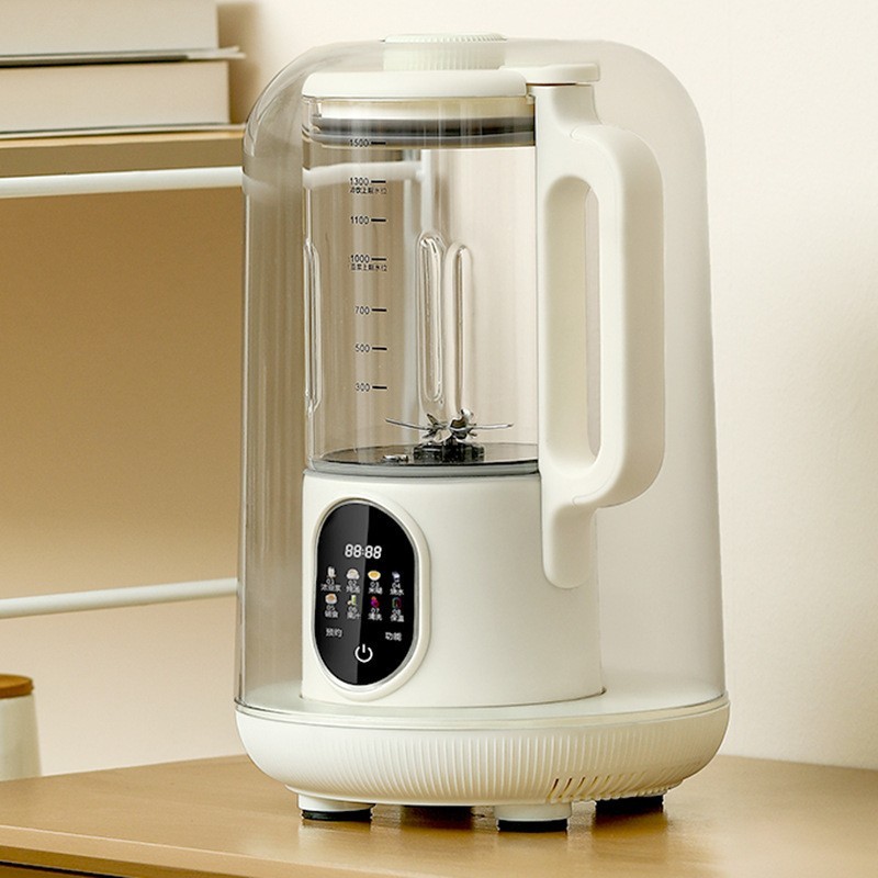 智能柔音加热破壁老人家用豆浆机隔音罩触屏研磨无渣多功能料理图3