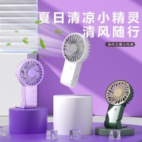 2025年新款跨境迷你学生户外宿舍桌面手持小风扇支持LOGO礼品印字