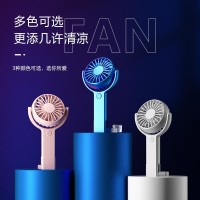 新款手持学生户外宿舍挂钩桌面迷你小风扇支持跨境LOGO印制