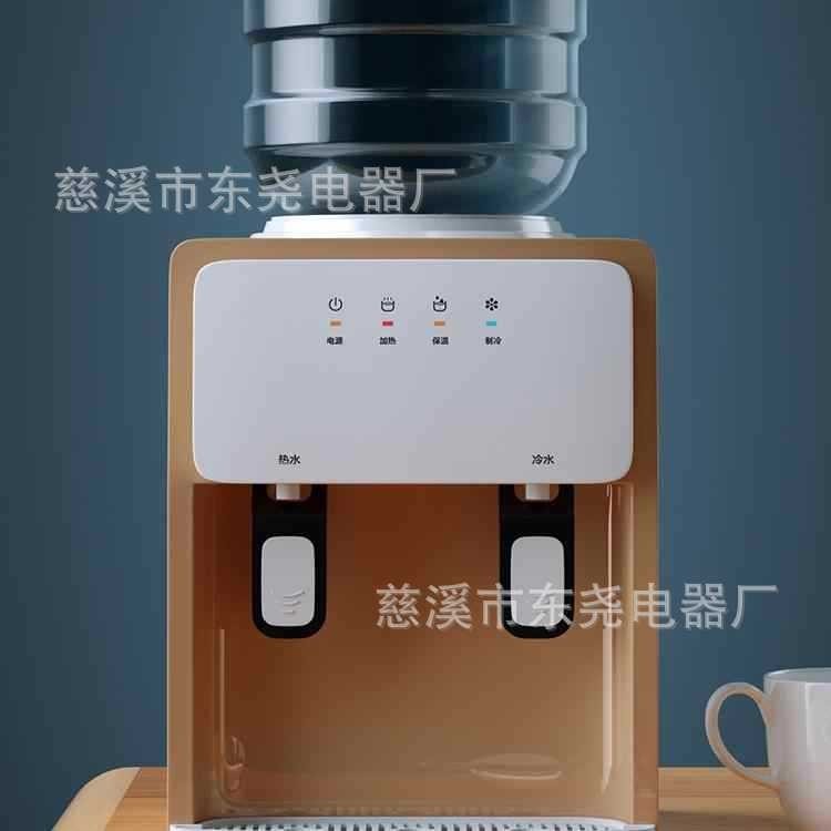 新款台式饮水机小型家用宿舍智能迷你冷热两用上置水桶开水机跨境图2