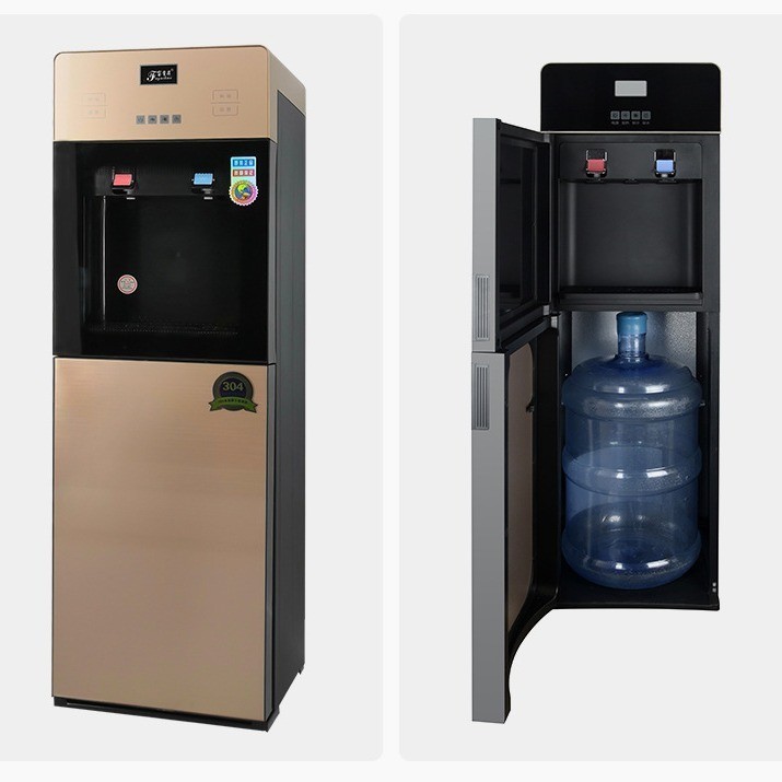 饮水机家用办公冰温热双门防灰尘压缩机制冷开水机立式饮水机图2