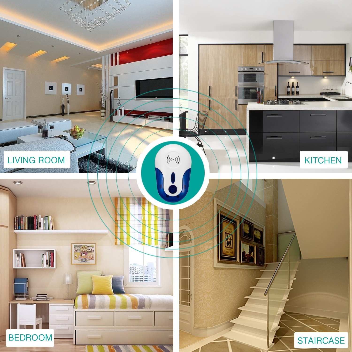 跨境热销电子驱蚊器 插电款物理驱蚊虫蟑螂 室内变频超声波驱鼠器图2