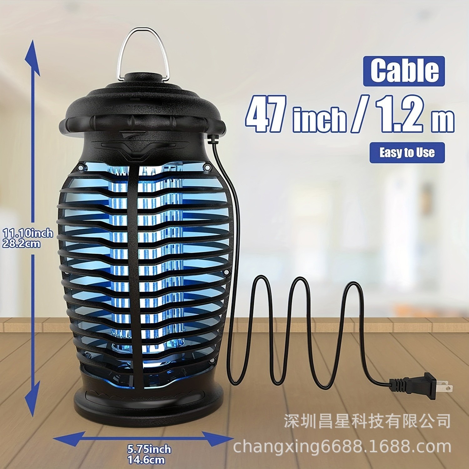 新款跨境灭蚊灯灭蝇灯室内电击式UVA电蚊灯户外捕蚊灯外贸电蚊器图3