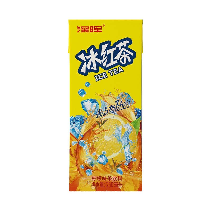 新包装冰红茶饮料250ml*24盒装柠檬味茶饮料图4