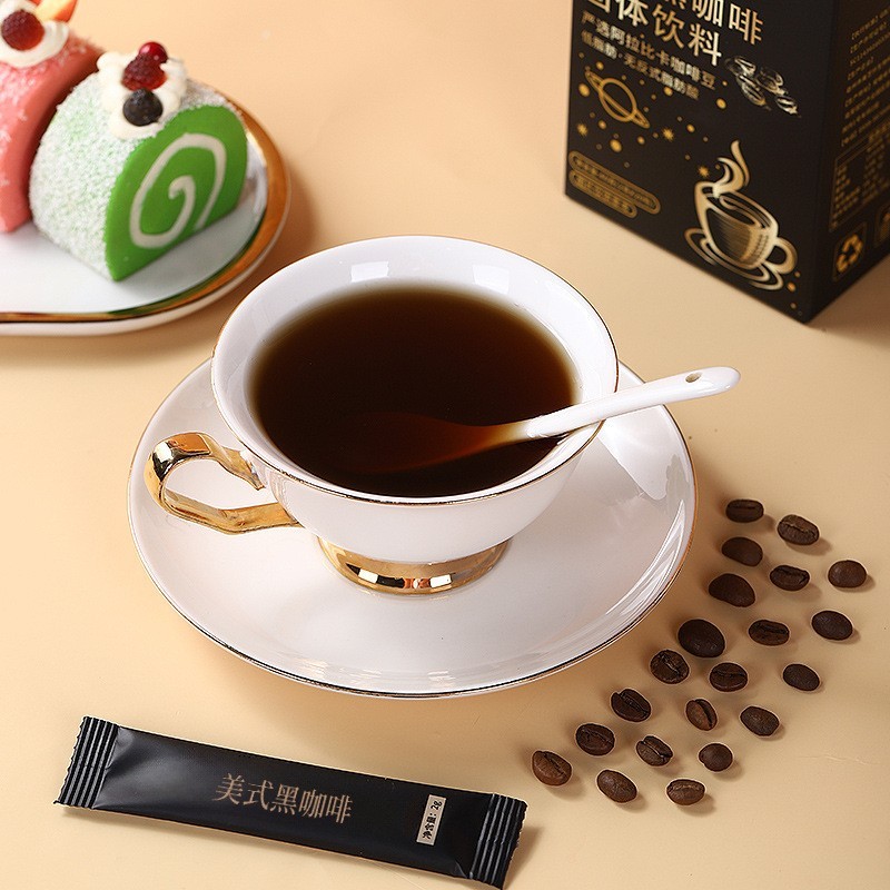 定制速溶美式黑咖啡冰美式拿铁饮咖啡 无蔗糖0脂运动健身专用图3