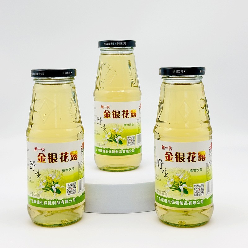 工厂定制野生金银花露340ml整箱清凉饮料金银花植物饮品图3