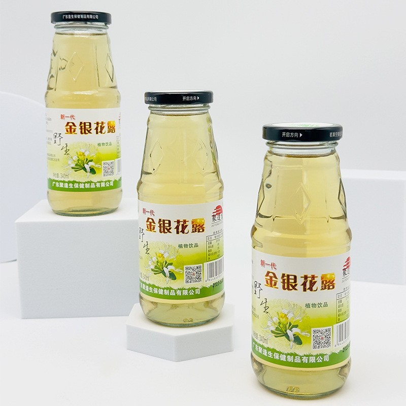 工厂定制野生金银花露340ml整箱清凉饮料金银花植物饮品图2