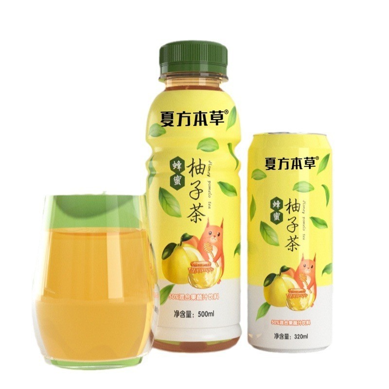 蜂蜜柚子茶饮料代加工 瓶装金银花蜂蜜柚子茶水果茶饮料贴牌OEM图2