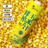 源自北大荒100%谷物饮料NFC鲜榨玉米汁1L*2瓶零添加饮品