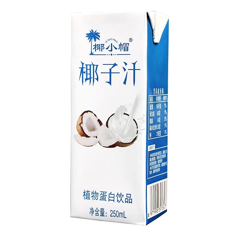 椰子汁250ml10瓶代餐椰奶风味饮料畅饮低脂椰子水图5