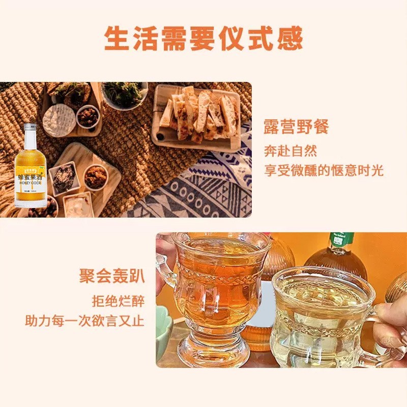 蜂蜜果酒生产加工定制OEM/odm工厂 商超100-500ml配制酒贴牌图3