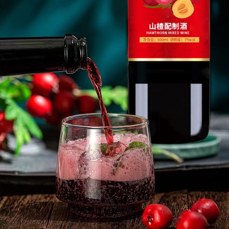 山楂配制酒代加工贴牌定制odm地果味露酒酒100-500ml代工OEM生产图2