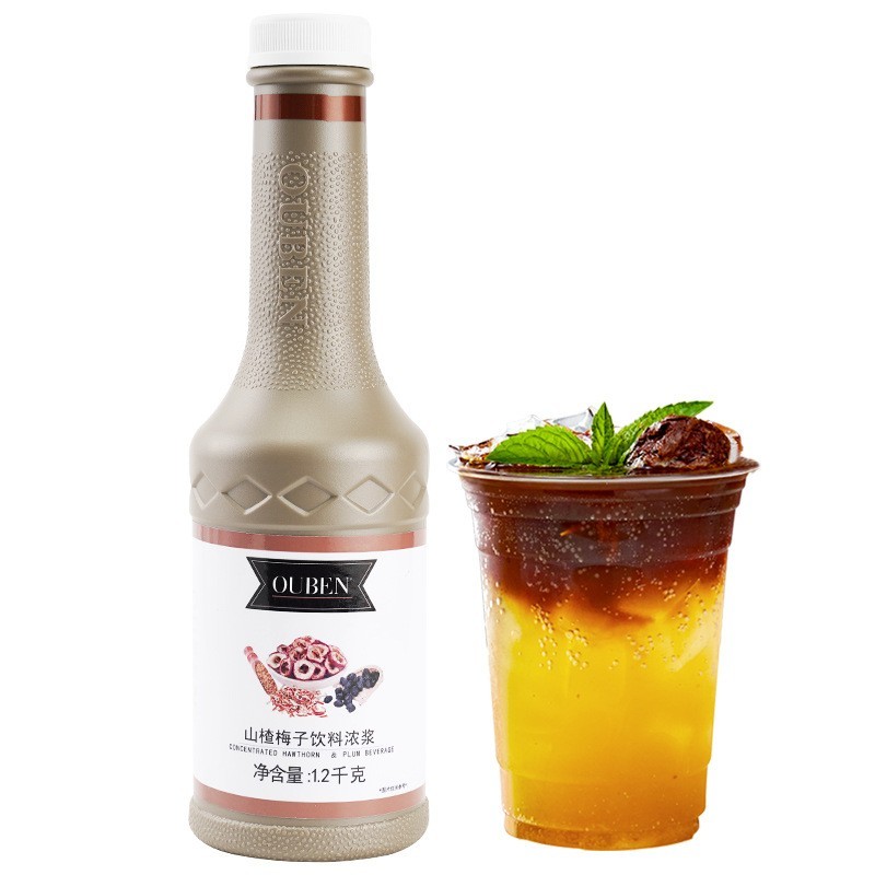 山楂梅子果汁浓浆饮料酸梅汤浓缩火锅烧烤原料伴侣鲜果浓浆图4