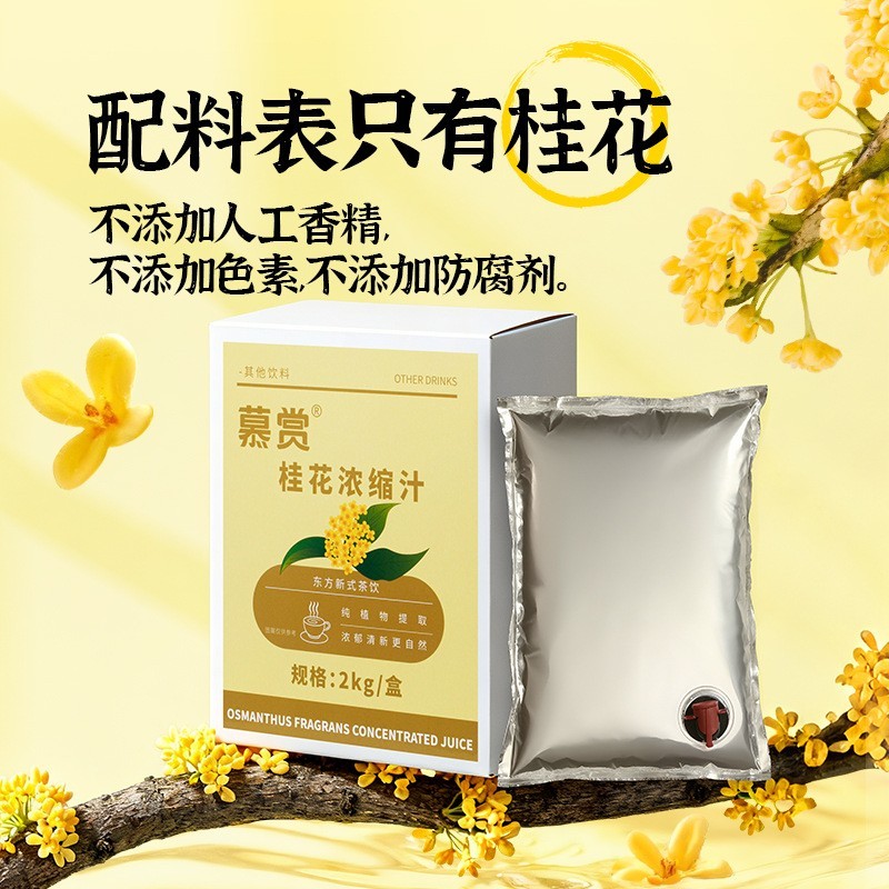 桂花提取液茉莉茶浓缩液茶汤原液茶20倍浓缩液奶茶咖啡店饮品商用图3