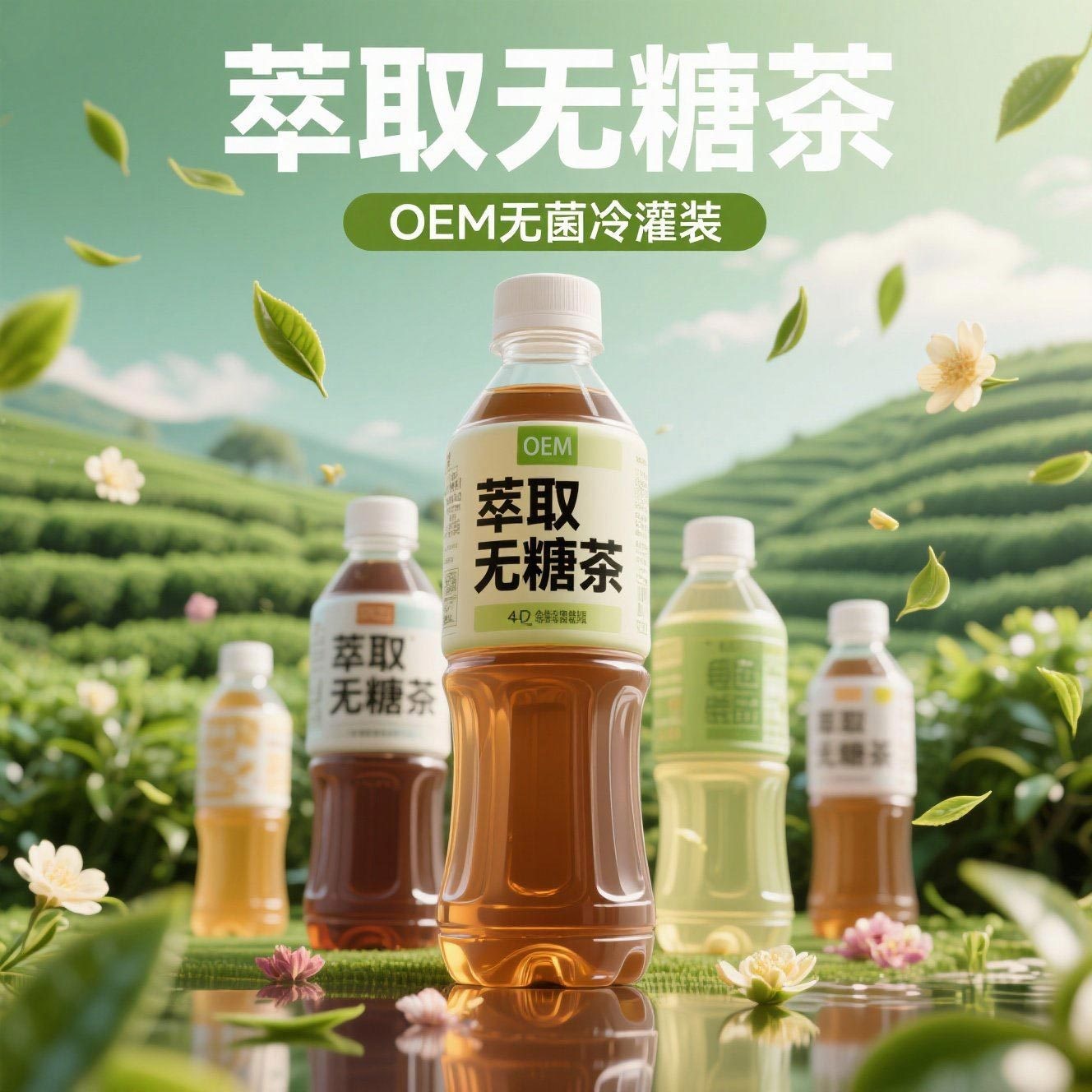 加工定制萃取无糖茶植物饮料无菌冷灌装OEM/ODM代加工绿茶图5