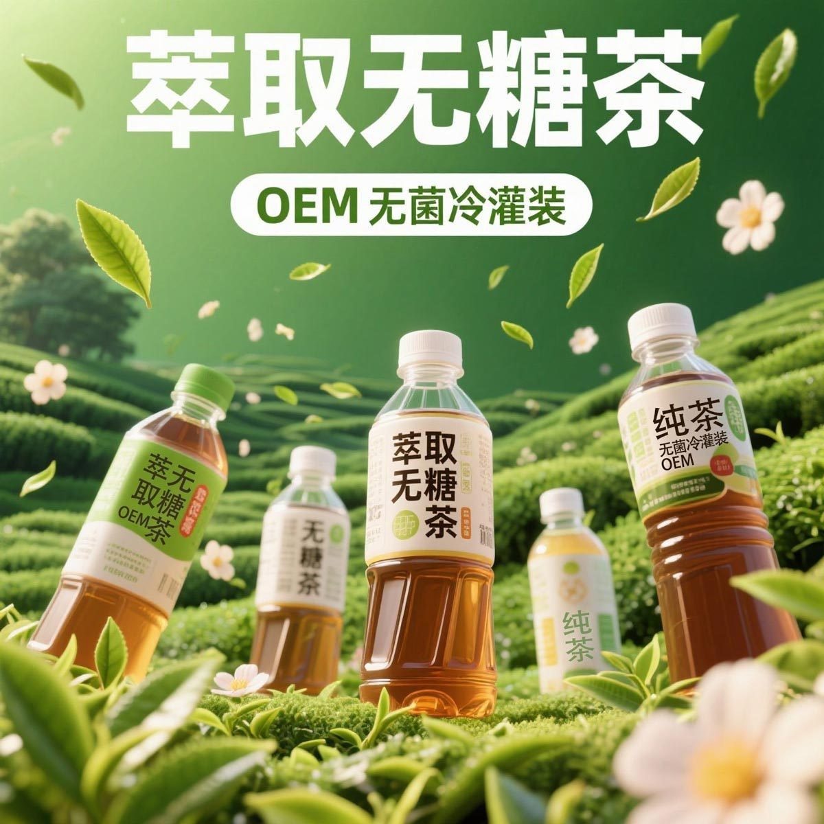 加工定制萃取无糖茶植物饮料无菌冷灌装OEM/ODM代加工绿茶图4