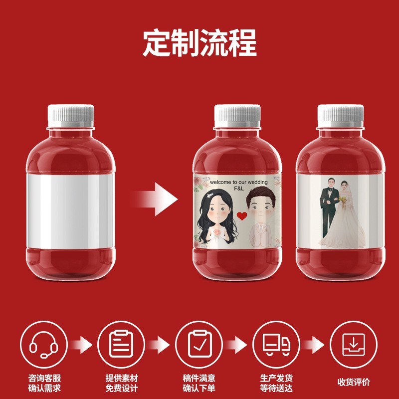 矿泉水定制logo迷你小瓶装定做婚礼活动水订制饮用纯净水图4
