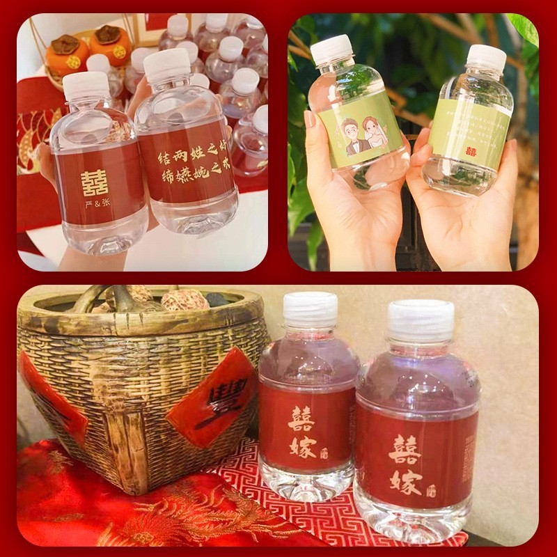 矿泉水定制logo迷你小瓶装定做婚礼活动水订制饮用纯净水图3