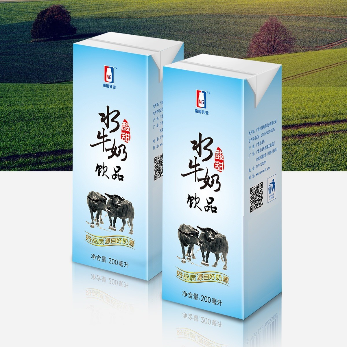 酸甜水牛奶含乳饮品礼盒装200ml*12盒图3