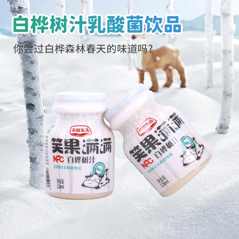 白桦树汁乳酸菌益生元优酸乳益生菌乳制品酸奶饮品图2