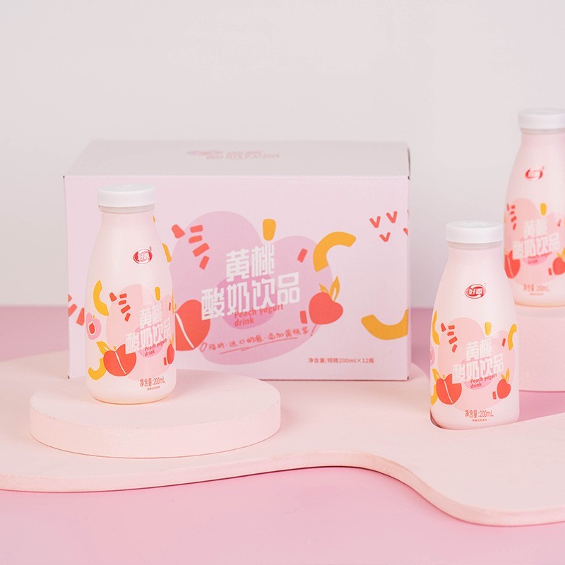 果味脱脂酸奶饮品12瓶200ml学生早餐奶图2