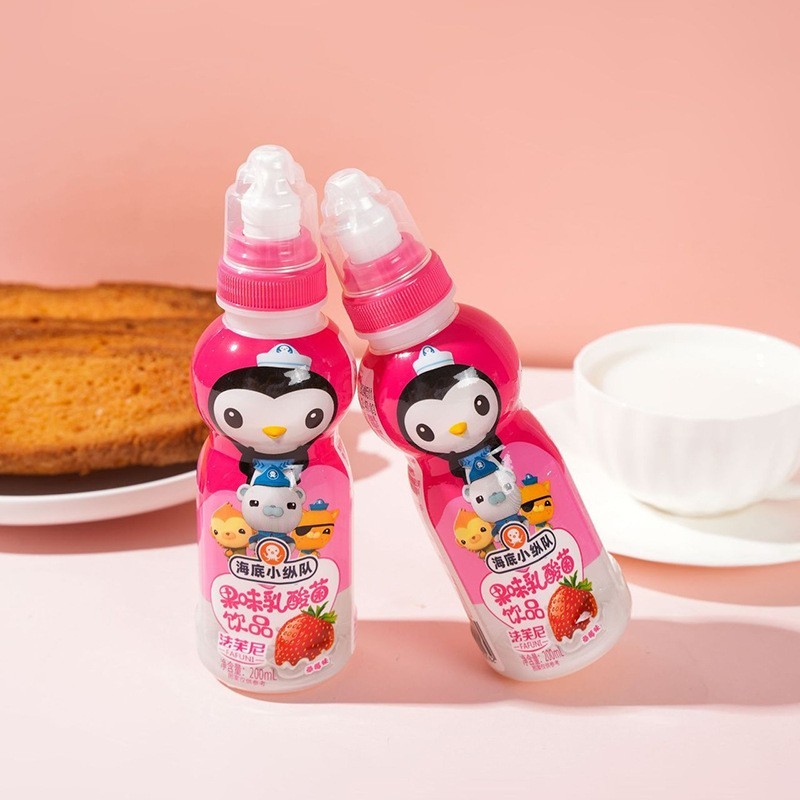 可加工草莓味乳酸菌饮品 200ml夏季草莓味饮料儿童乳酸菌饮料图3