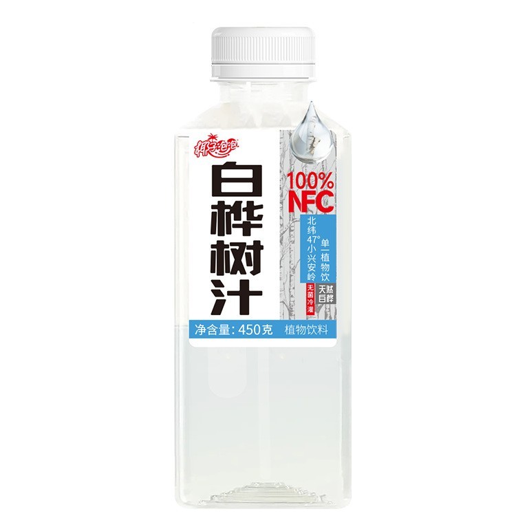 100%NFC白桦树汁纯天然0添加450g大容量源自小兴安岭天然植物饮料图4