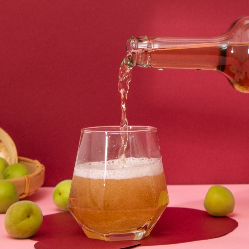 青梅醋瓶装果醋650ML*12碳酸醋饮品鲜果发酵果汁果饮OEM定制图2